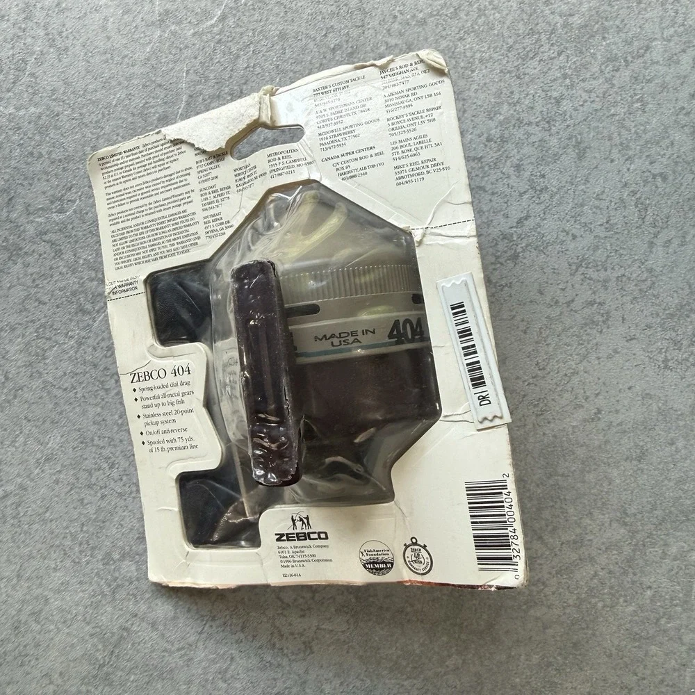 Zebco 404 SE Special Edition Spincast Reel New Package NOS QuickSet Anti-Reverse